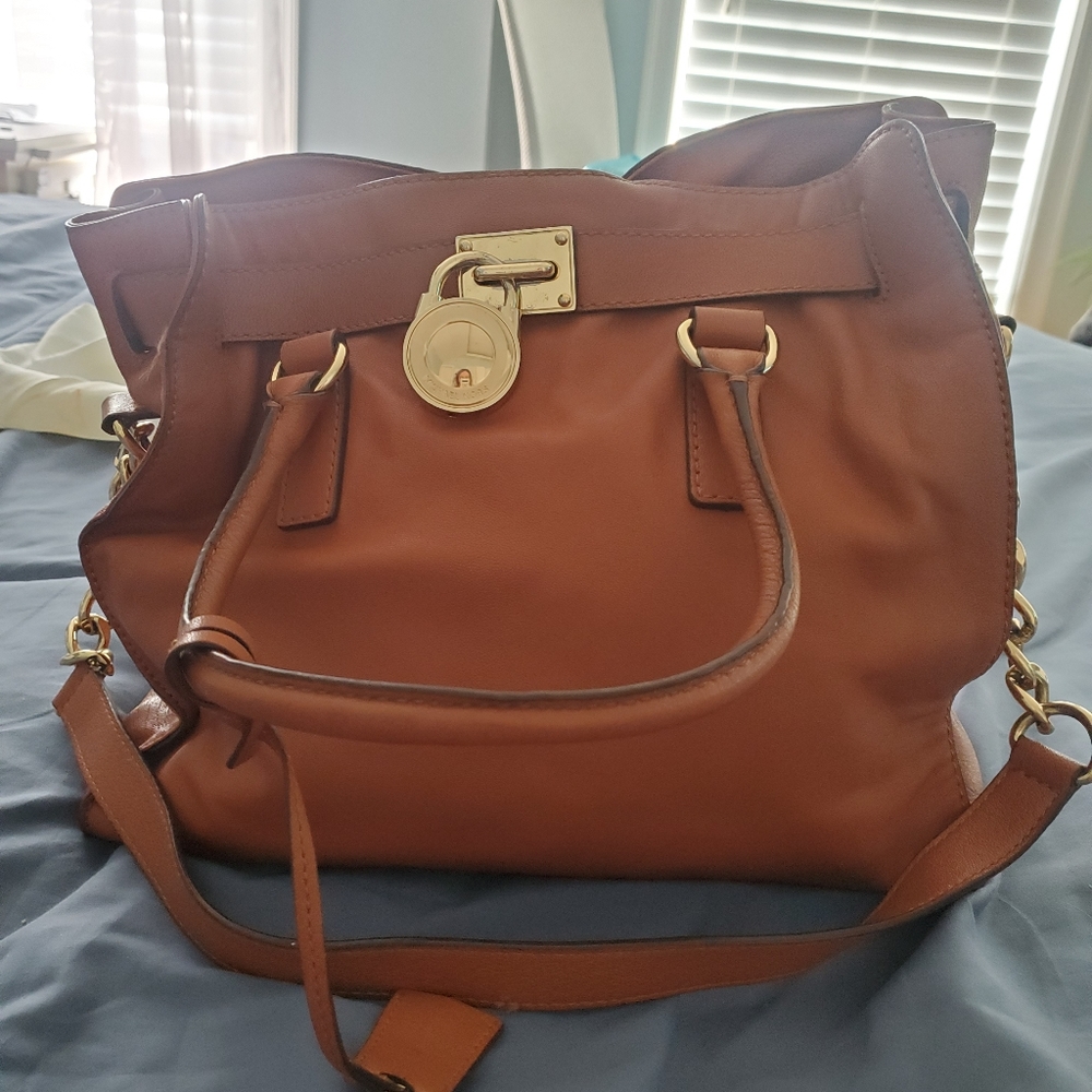 Michael Kors Hamilton tote brown soft leather